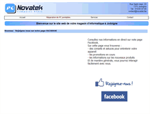 Tablet Screenshot of novatek.be