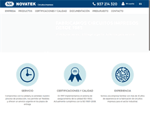 Tablet Screenshot of novatek.es